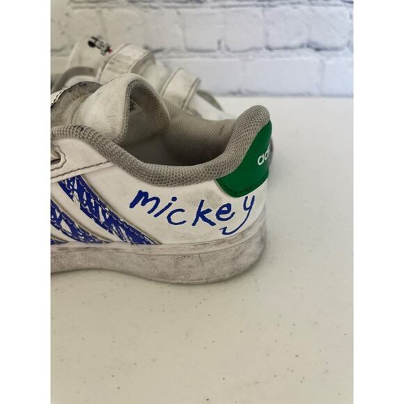 Adidas x Disney Toddler Mickey Mouse Grand Court Shoes Size 7K - Gently Used - Picture 8 of 14